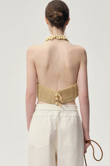 Reef Beaded Halter Top