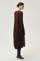 Opera Twisted Jersey Dress Cocoa Brown
