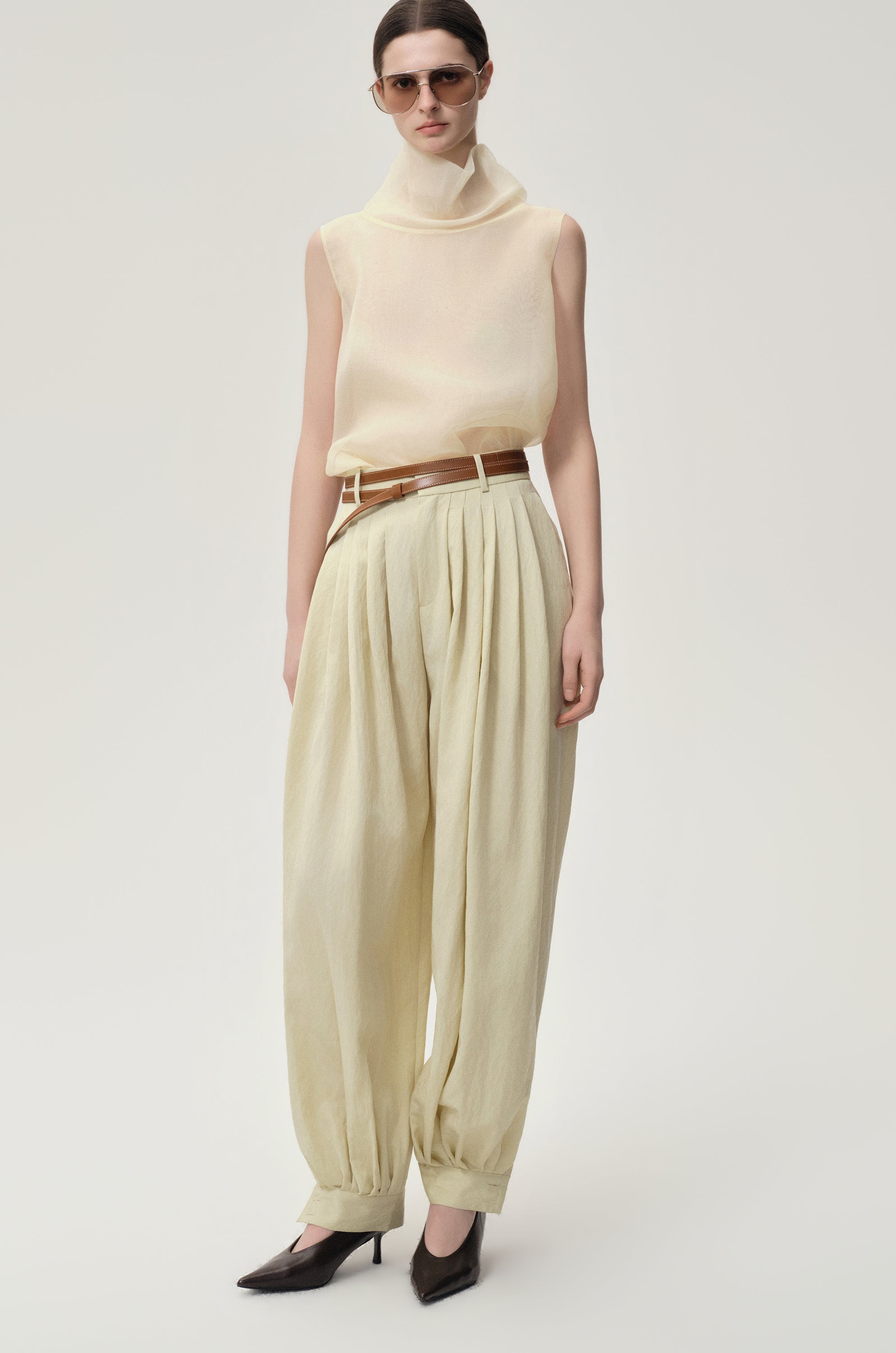 Balloon Pleat Trousers Butter