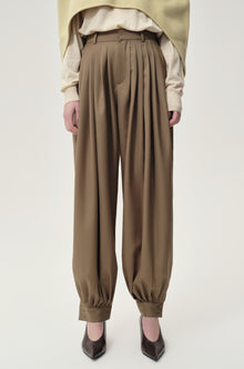 Balloon Pleat Trousers Pepper