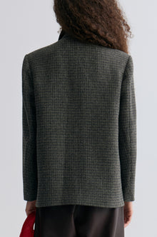 Boxy Check Blazer