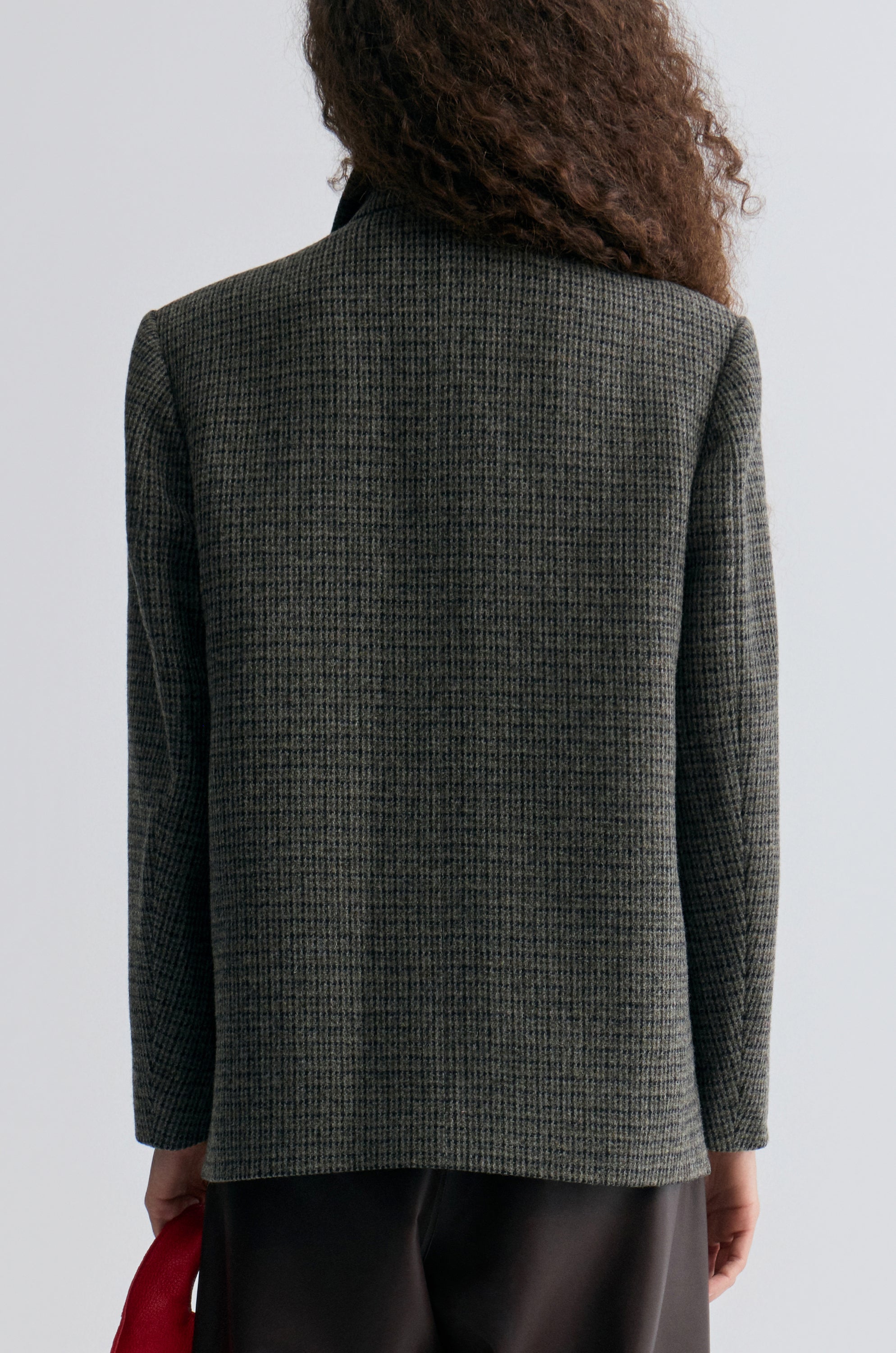 Boxy Check Blazer