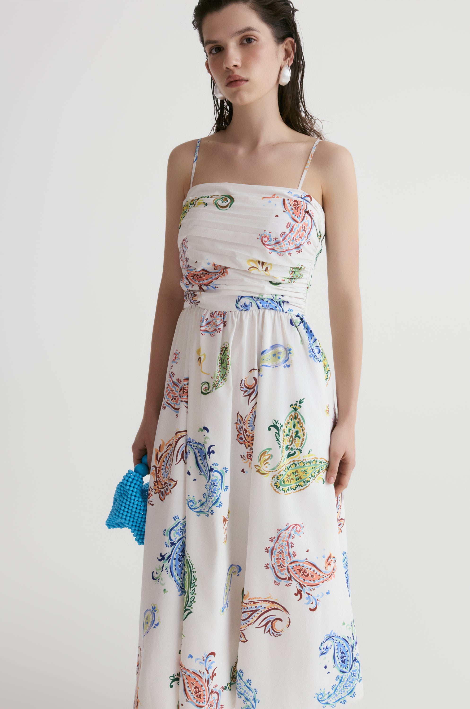 Santorini Paisley Cami Dress