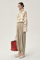Balloon Pleat Trousers Fossil