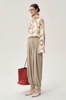 Balloon Pleat Trousers Fossil
