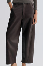 Leather Balloon Pants Chocolate