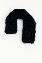 Verve Toscana Shearling Scarf Black
