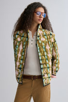 Tie-dye Bohemie Printed Quilted Jacket Mountain Green