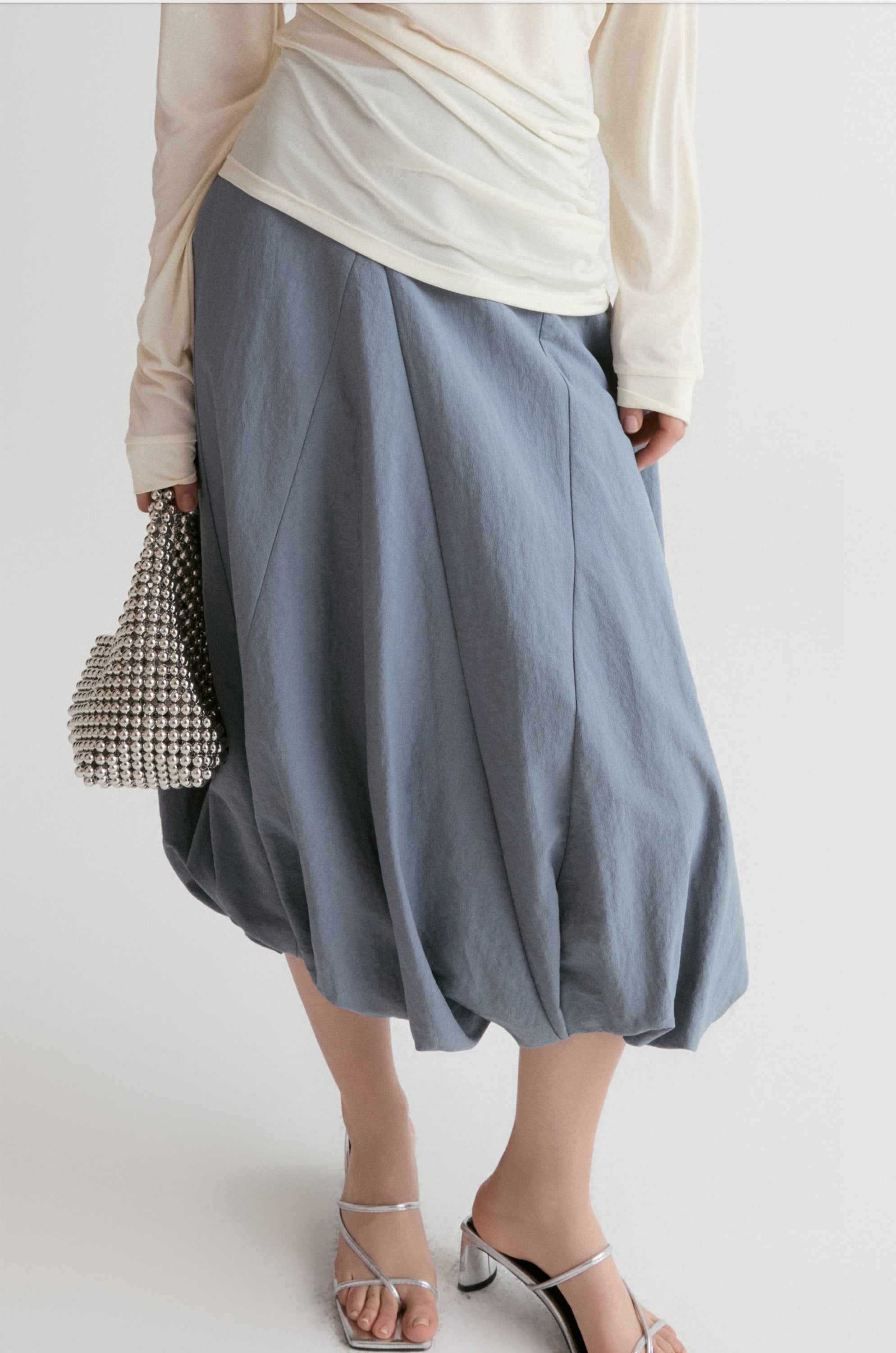 Amalfi Ballon Skirt-Ultimate Gray