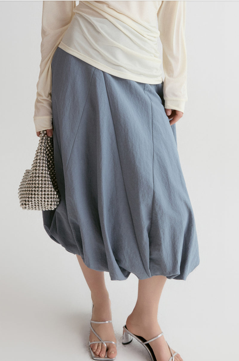 Amalfi Ballon Skirt-Ultimate Gray