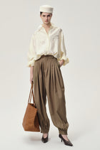 Stud-embellished Shirt Vanilla