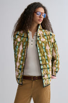 Tie-dye Bohemie Printed Quilted Jacket Mountain Green
