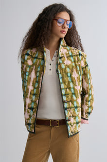 Tie-dye Bohemie Printed Quilted Jacket Mountain Green
