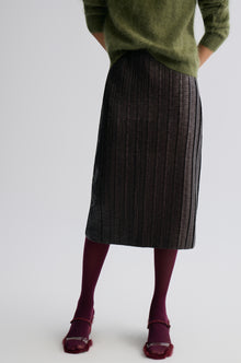 Snake Faux Leather Skirt
