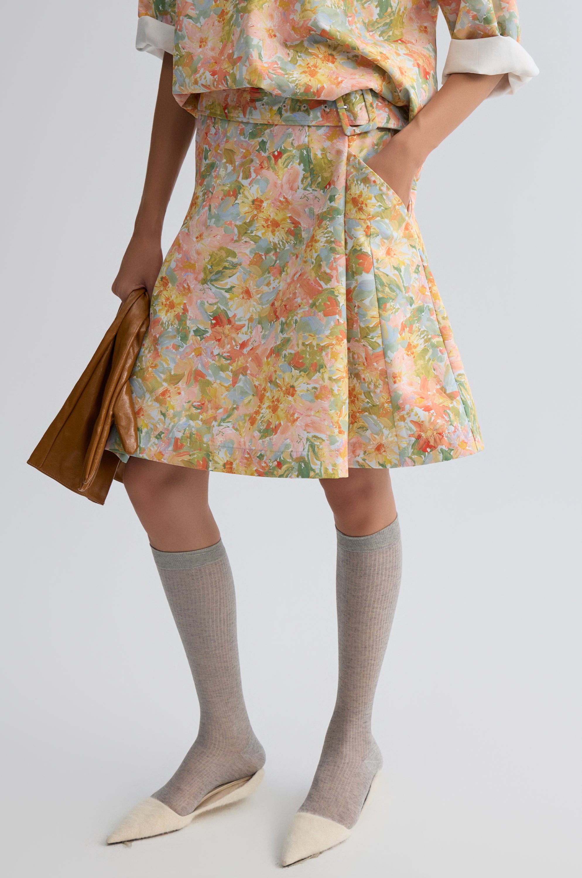 Floral Print Skirt