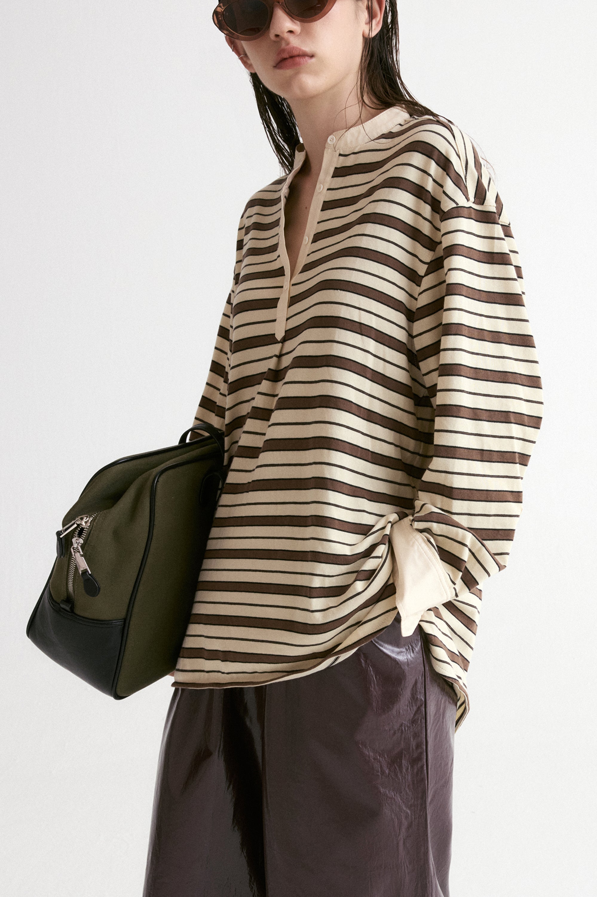 Long-Sleeve Striped T-shirt