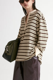 Long-Sleeve Striped T-shirt