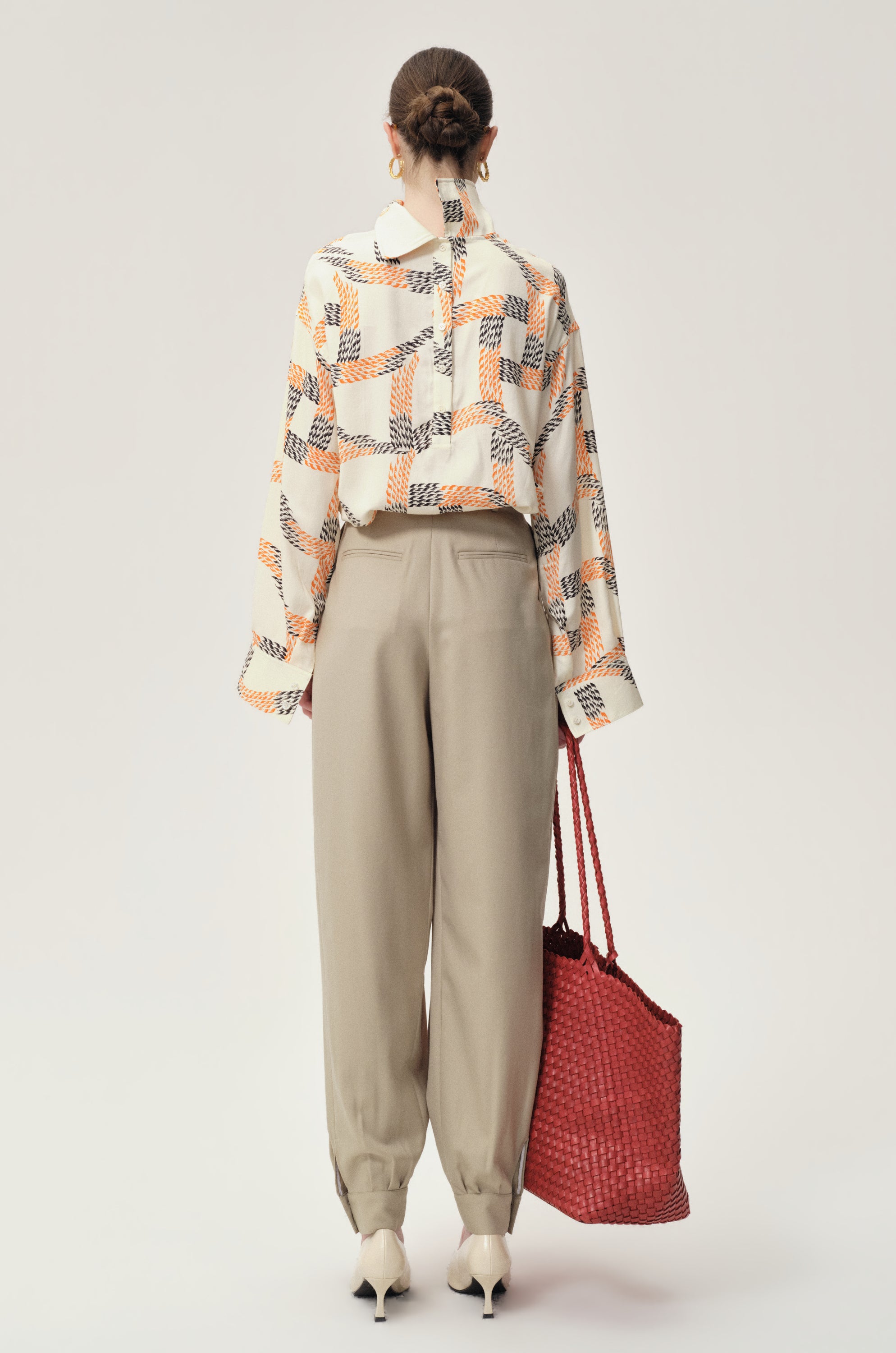 Balloon Pleat Trousers Fossil