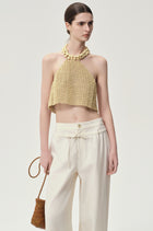 Reef Beaded Halter Top