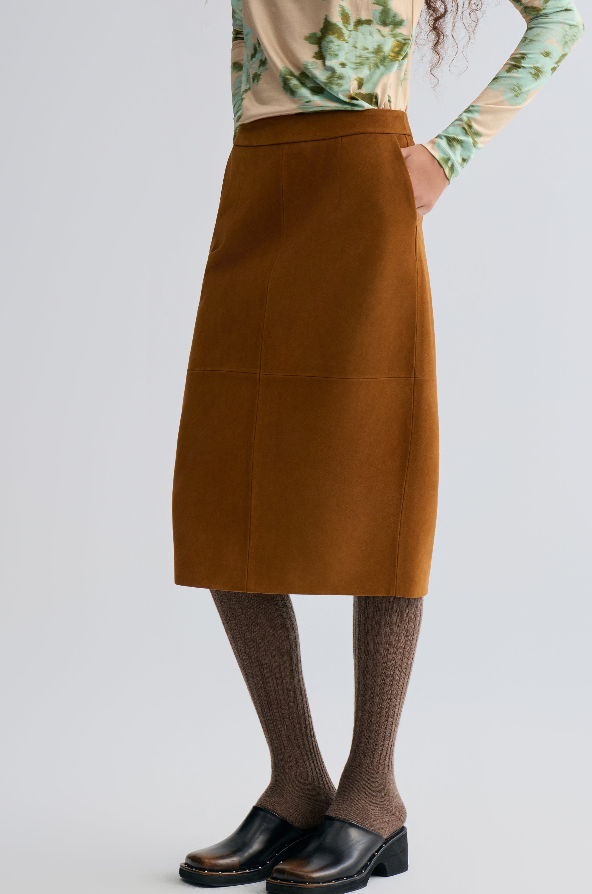 Bonnie Skirt in Suede