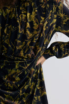 Velvet Printed Dress