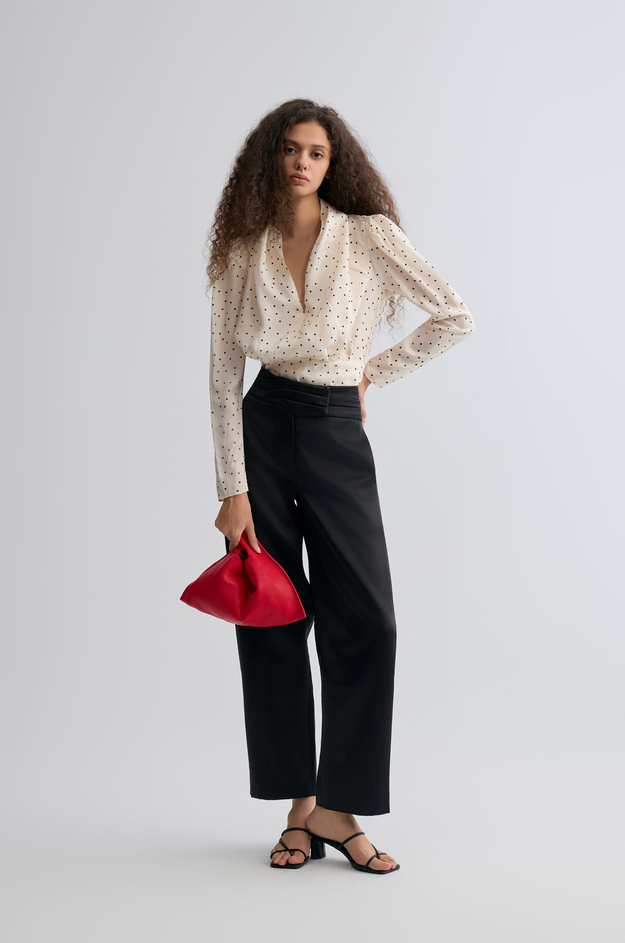 Polka Viscose Blouse