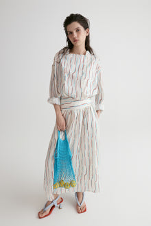 Santorini Twisted Shirt in Viscose Silk