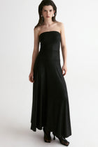 Strapless Jersey Maxi Dress