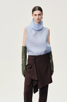 Layered Skirt Trousers Rum