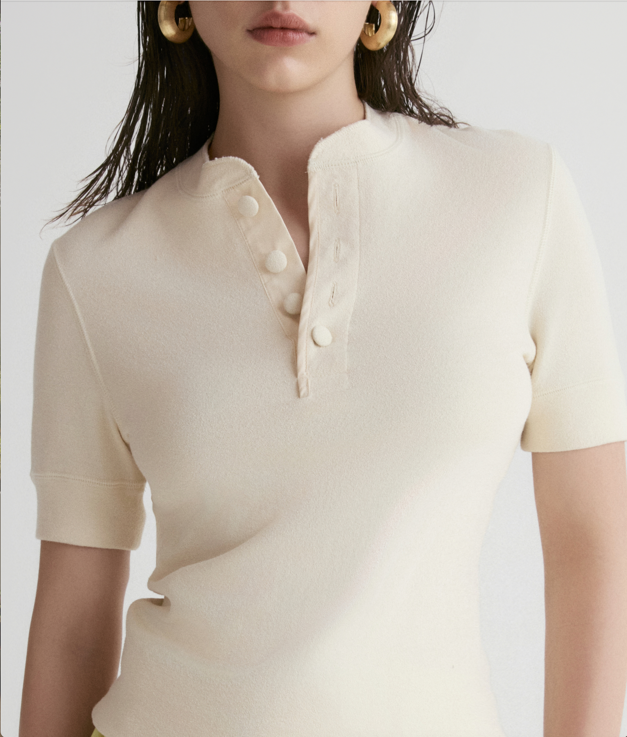 Dry Loop Terry Henley T- shirt