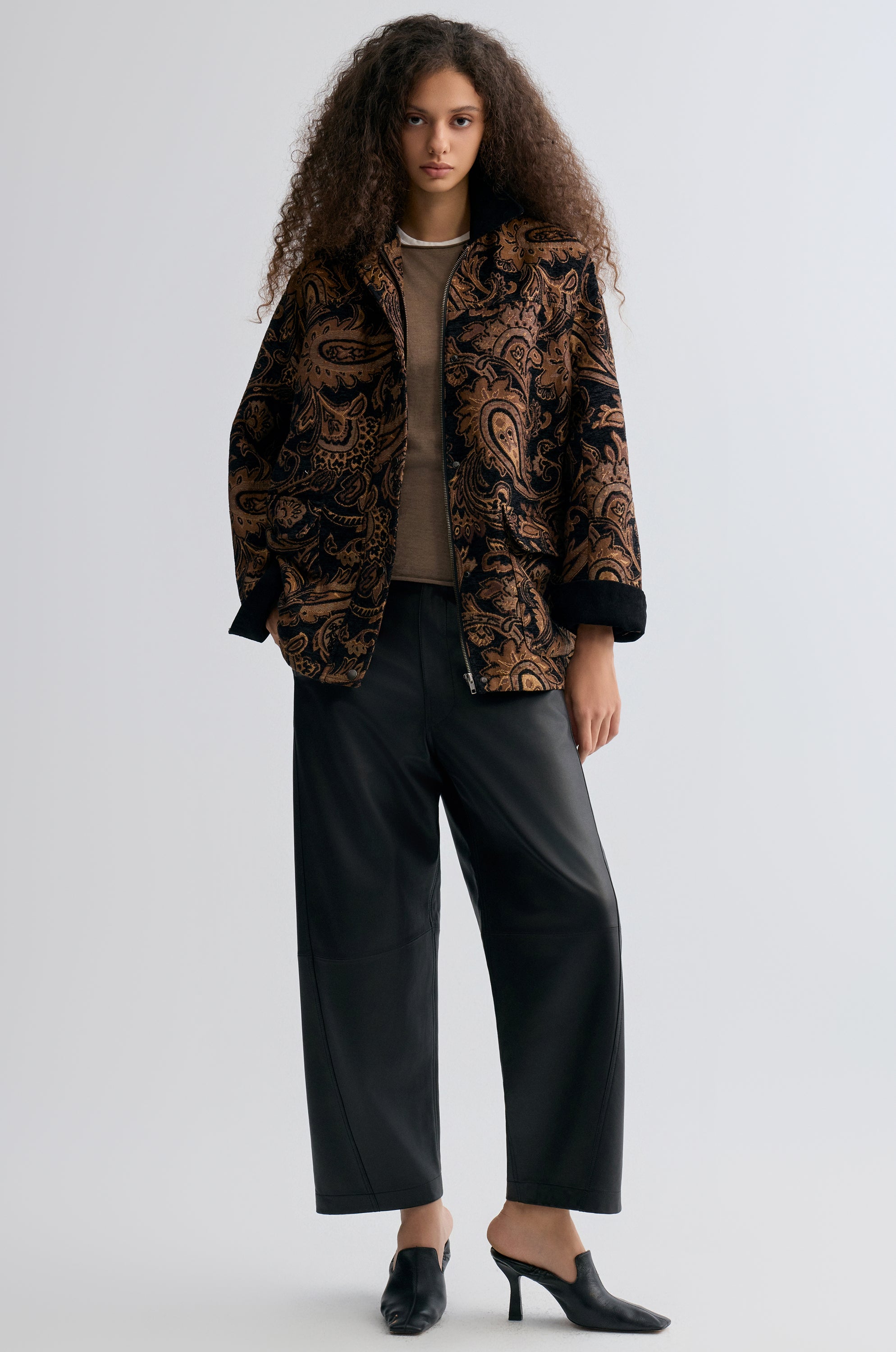 Paisley-print Jacquard Jacket