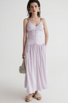 Tuscany Drape Cami Dress-Lillac
