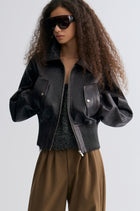 Leather Bomber Jacket