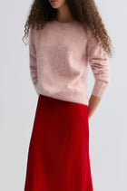 Plush Boxy  Brushed Cashmere Sweater Rosa