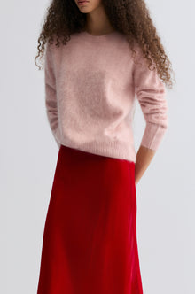 Plush Boxy  Brushed Cashmere Sweater Rosa