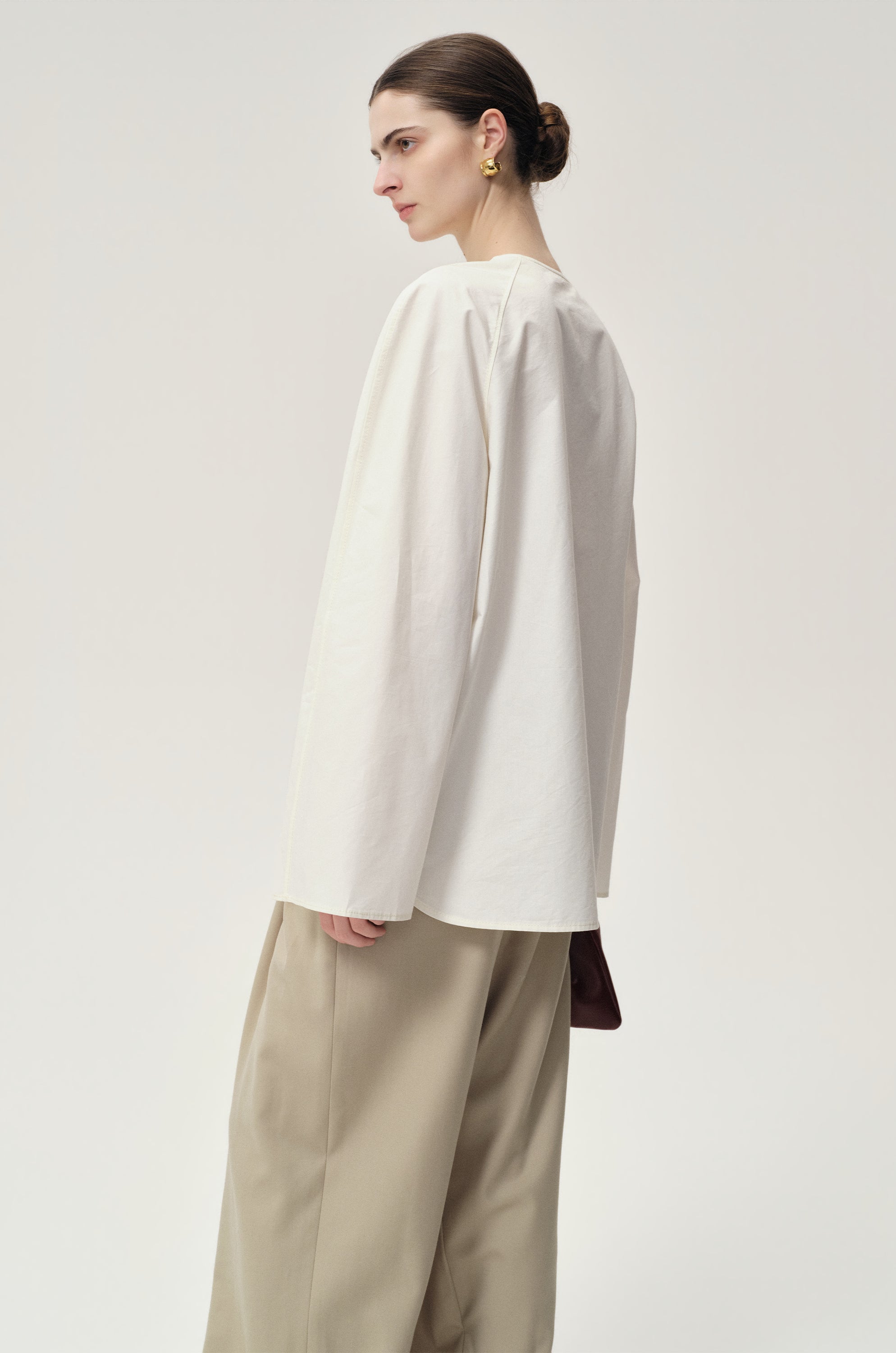 Sculptural Shaped Shirt Off-White
