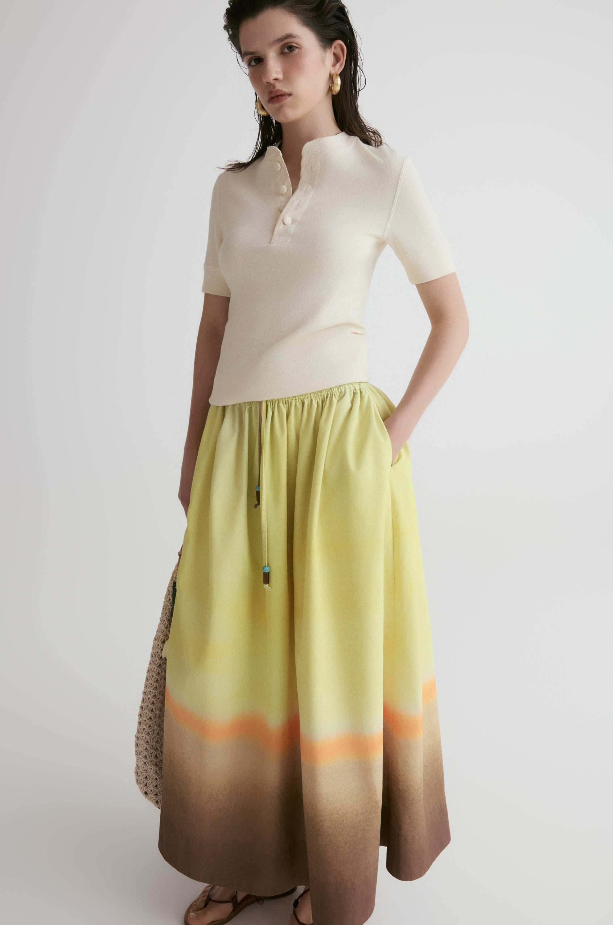 Tuscany Tie-dye Full Skirt
