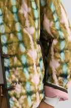 Tie-dye Bohemie Printed Quilted Jacket Mountain Green