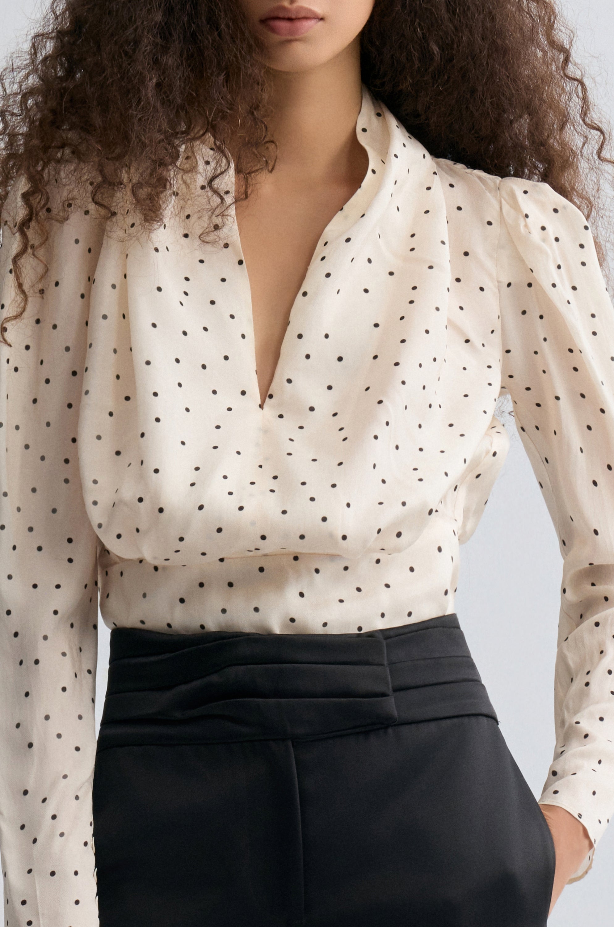 Polka Viscose Blouse