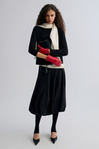 Scarf Wool Top Cream