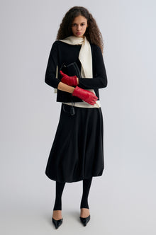 Scarf Wool Top Cream