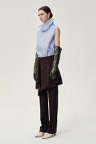 Layered Skirt Trousers Rum