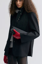 Boxy Single-Breasted Blazer Black