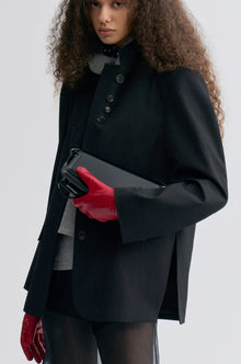 Boxy Single-Breasted Blazer Black