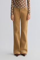 Corduroy Flared Trousers Sand