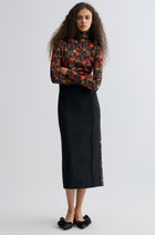 Deconstructed Printed Wool Dress