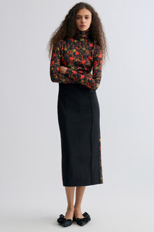 Deconstructed Printed Wool Dress