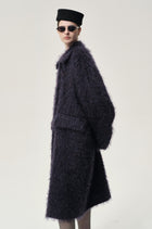 Modernist Mohair Coat Midnight