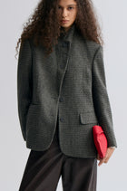 Boxy Check Blazer