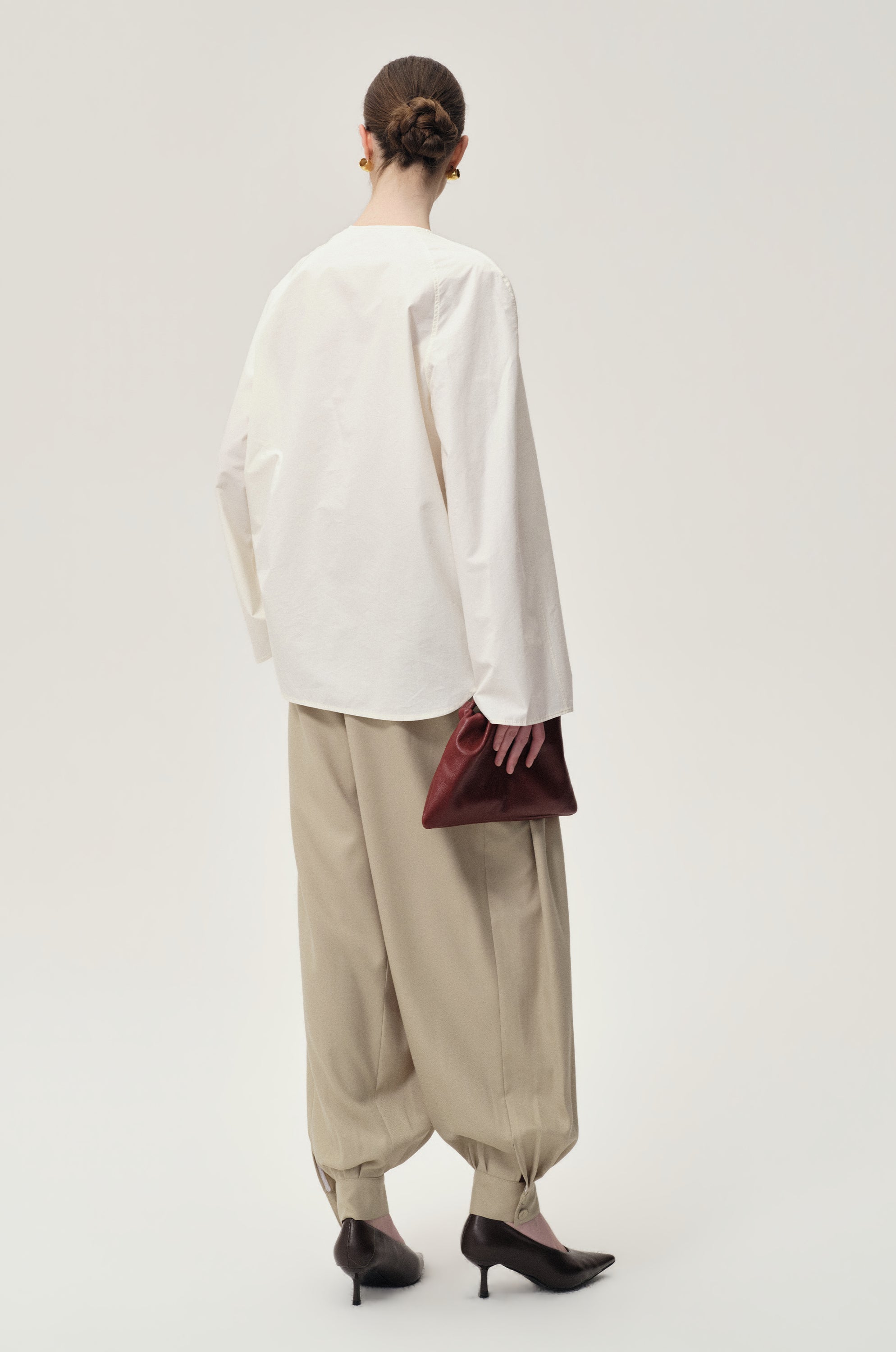 Sculptural Shaped Shirt Off-White